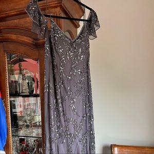 Adrianna Papell beaded gown size 8